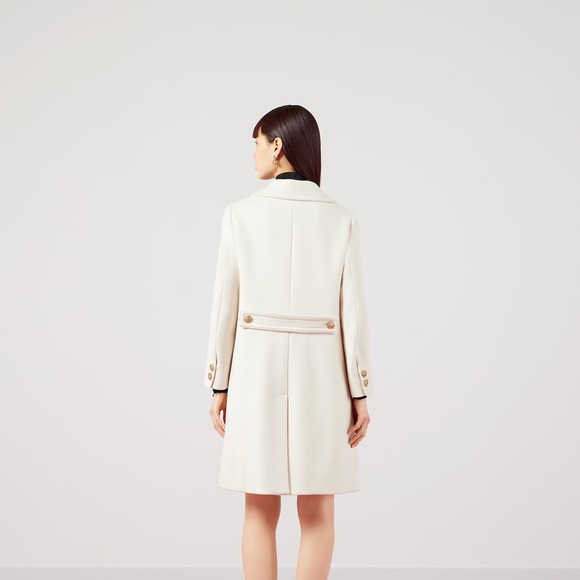 Gucci Double G Embroidery Wool Coat - Picture 9 of 9